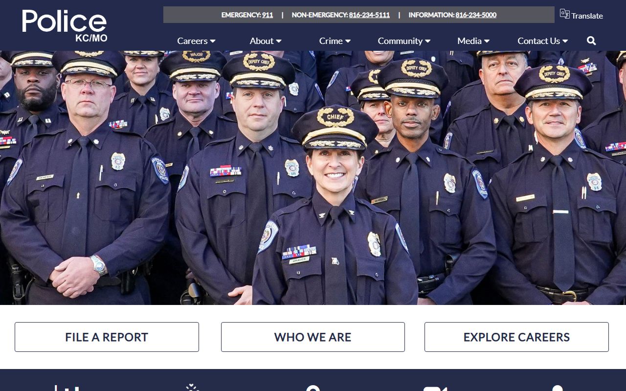 Kansas City Police Department website for jail mugshot and arrest record searches
