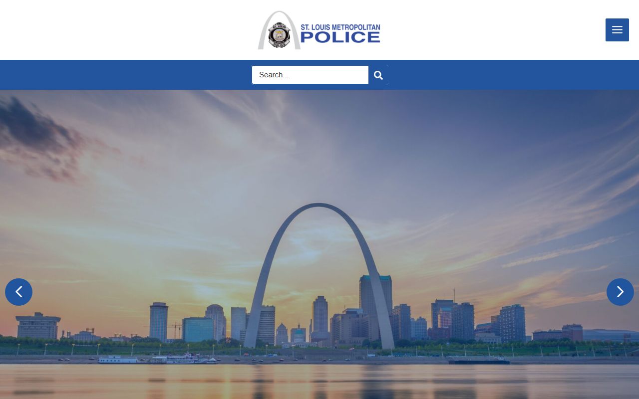 St. Louis Metropolitan Police Department website for jail mugshot searches